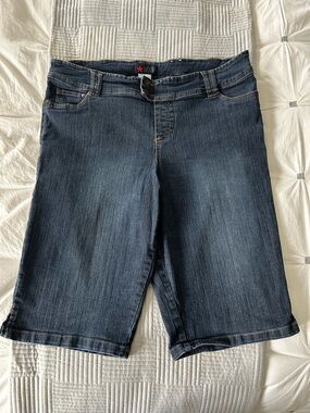 MXM Dark Blue Denim Bermuda Shorts